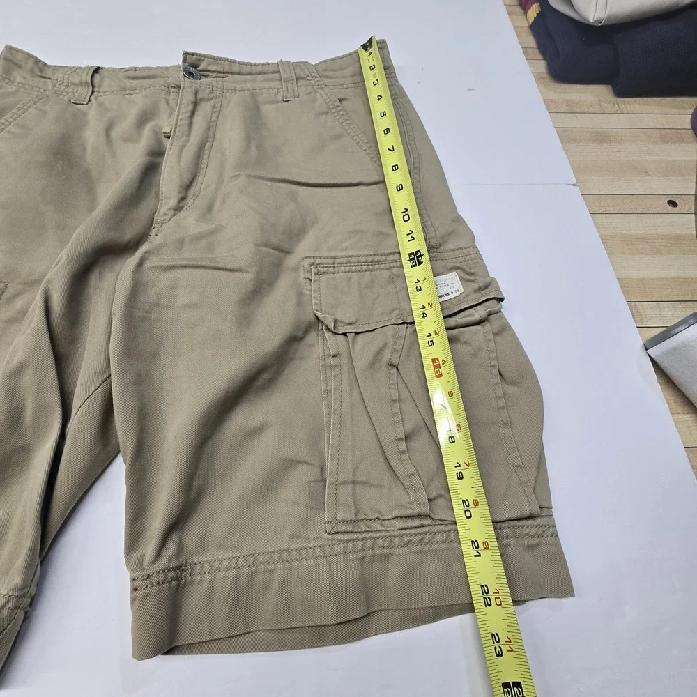 Vintage 2009 Levi's Original Cargo Shorts Mens 34 Beige Khaki 100% Cotton WPL423